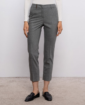 Peserico Gray pants with wool A0471803358