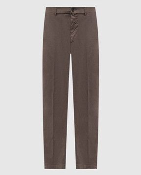 Peserico Brown pants with logo R54725T2300800