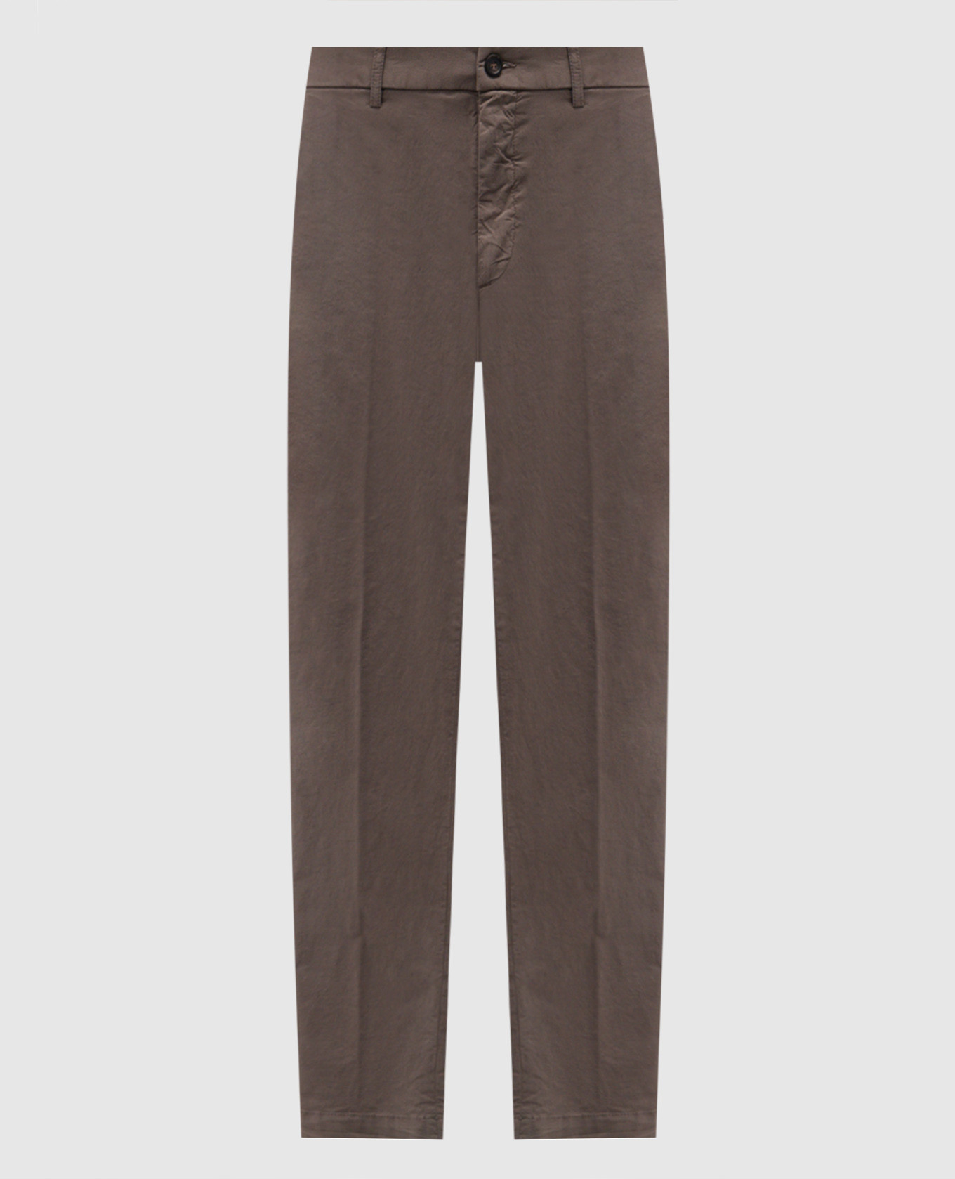 

Brown pants with logo Peserico