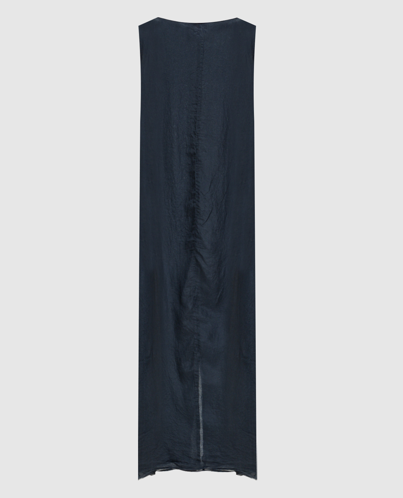 

Blue silk dress with a reaper effect Marc Le Bihan