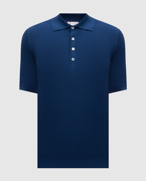 Brunello Cucinelli Blue polo M29400025