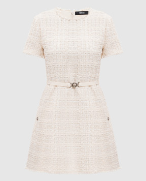 Versace Beige tweed check dress 10226181A16514