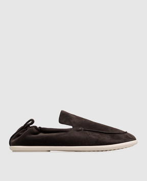 Bottega Veneta Brown suede loafers 876078V6X20