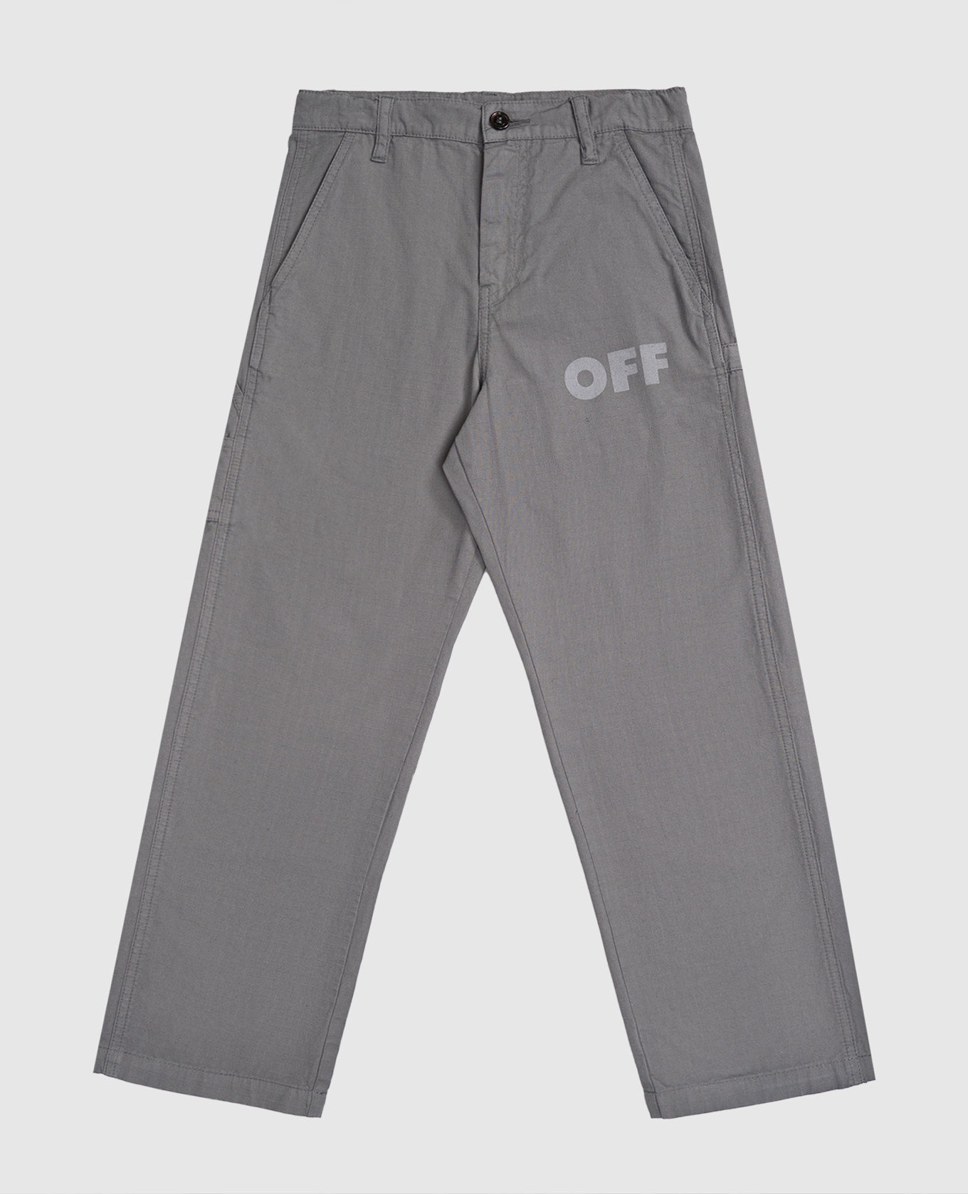 Children's gray pants with logo