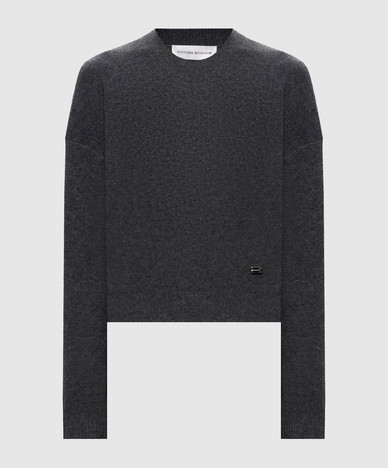 Luna dark grey wool and cashmere jumper