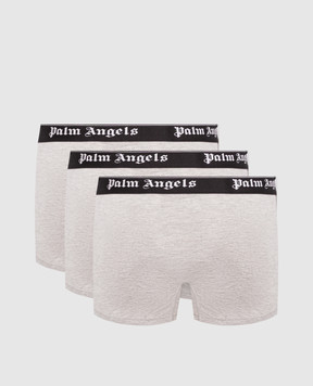 Palm Angels Set of grey trunks with logo PLA1UMWTR04TR