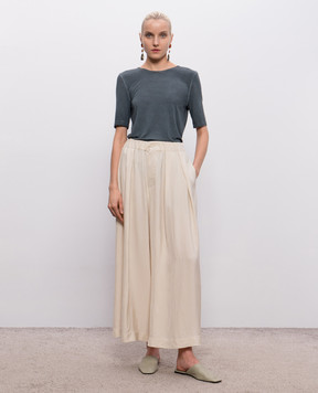 UMA WANG Blue T-shirt Tea UW1038