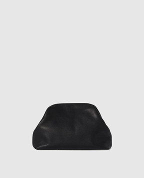The Row Black leather Mira clutch W1781L72