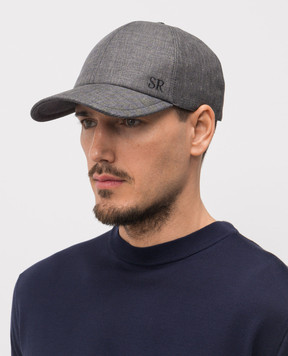 Stefano Ricci Gray cap made of linen, wool and silk MCV61NV18FB127HA