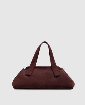 Marsell Burgundy suede Linea bag MB0487P024