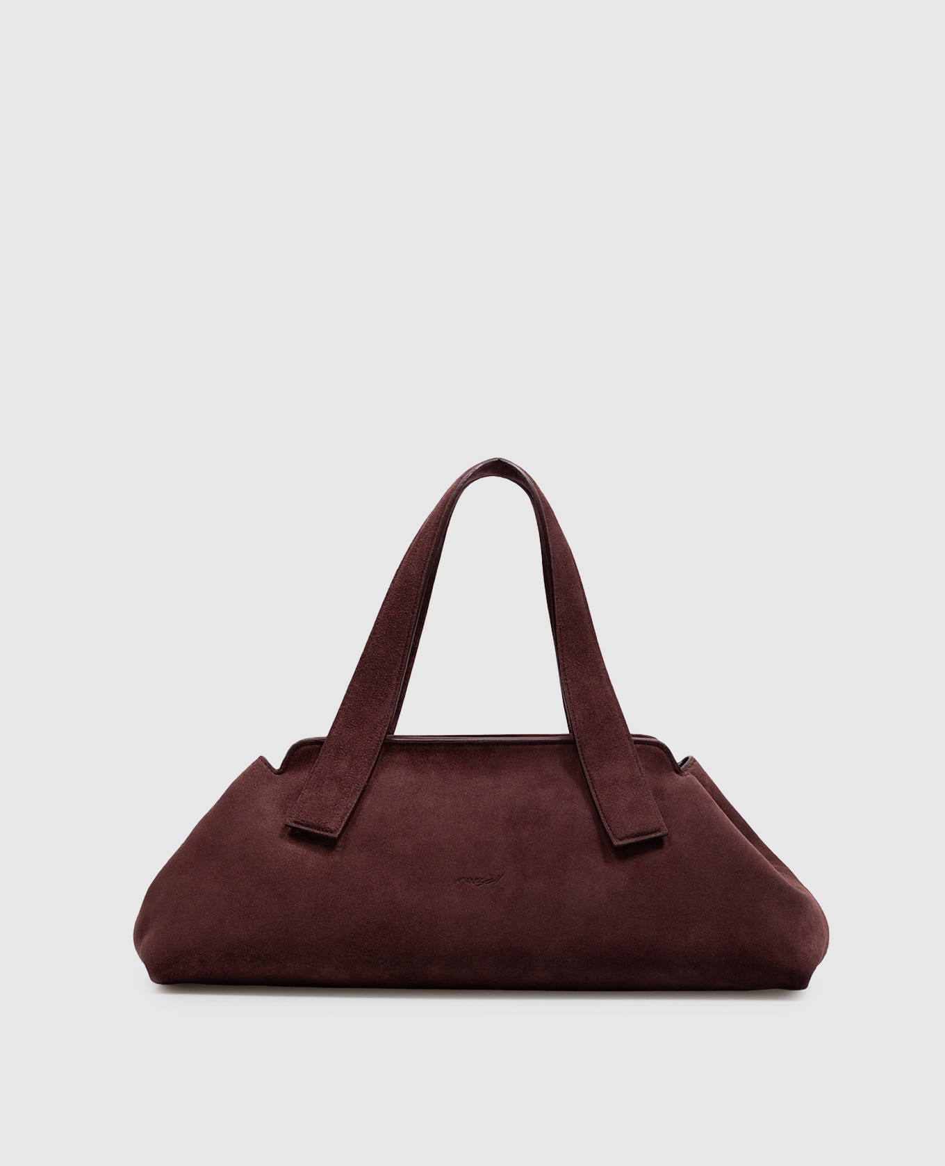 Burgundy suede Linea bag