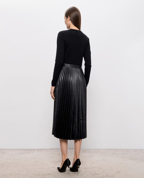 Twinset Black dress with pleating 262TT3430