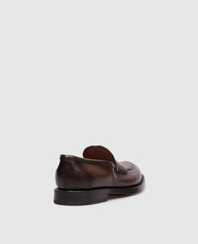 Pantanetti Brown leather loafers 20055G
