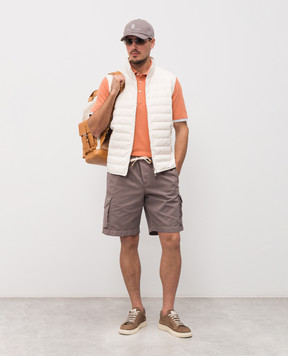Brunello Cucinelli Orange polo ME8543966