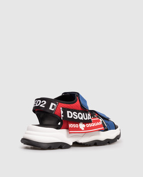 DSQUARED2 Children's red sandals with logo 827312835