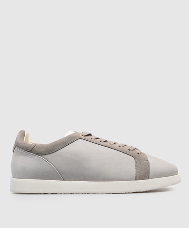 Graue Nubuk-Sneaker
