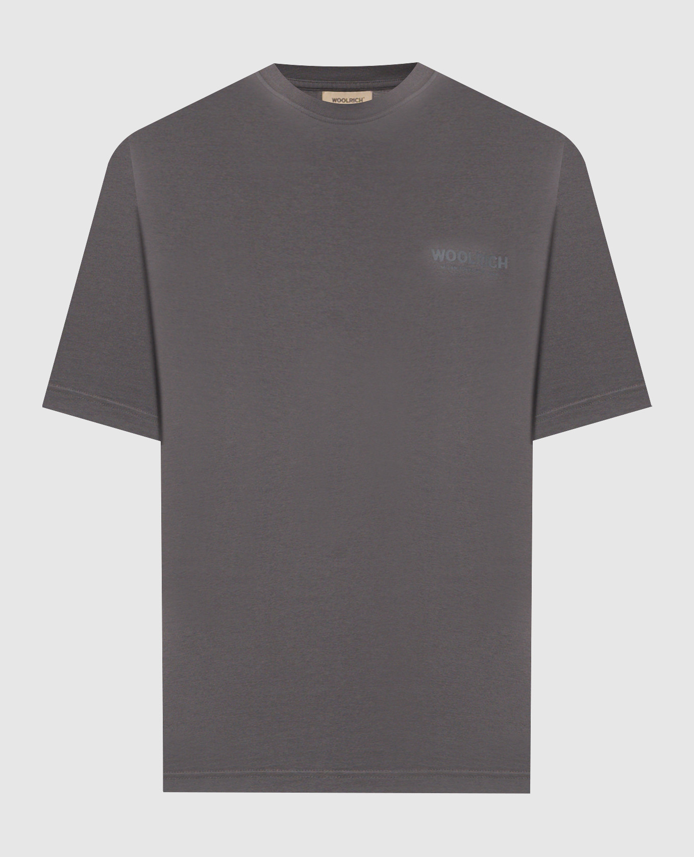 

Grey T-shirt with logo print Woolrich