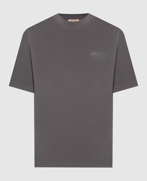 Woolrich Grey T-shirt with logo print CFWOTE2010MRUT5334