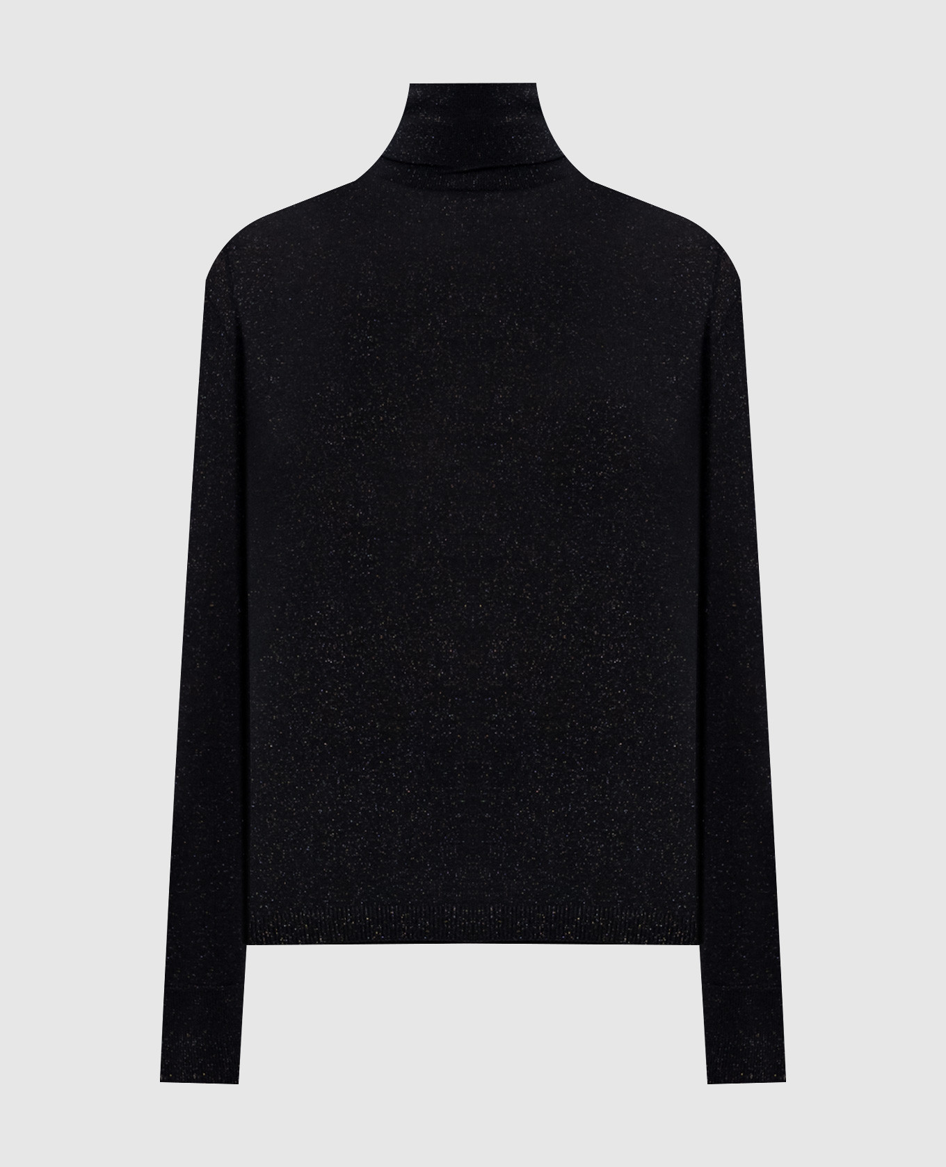 Black wool golf with lurex