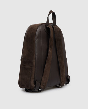 Orciani Laio Peach brown suede backpack P00711SEN
