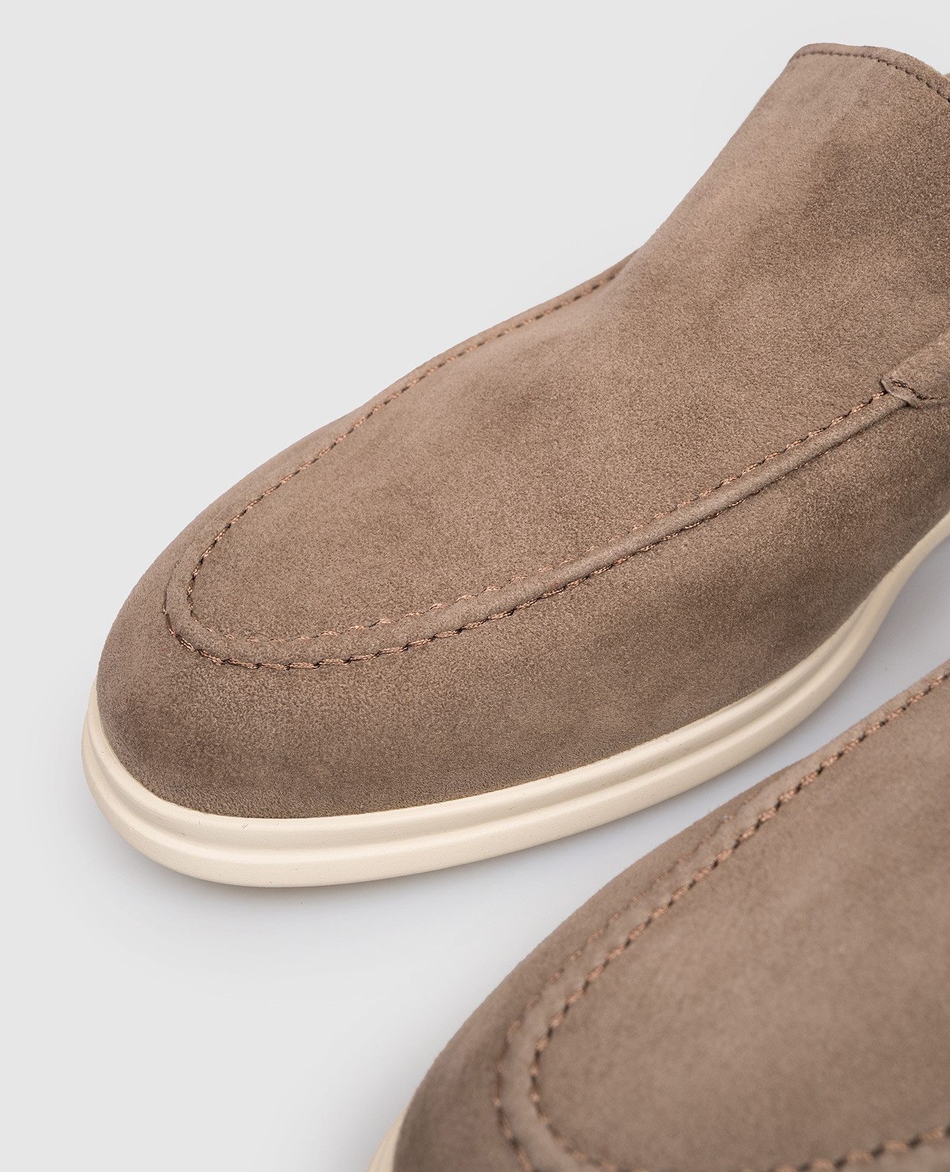 

Brown suede loafers Pini Parma