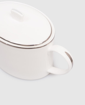 Geminiano Cozzi 1765 White porcelain teapot Ducale JQCGP3369071