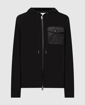 Moncler Black sports jacket with logo K20918G0007289A8F