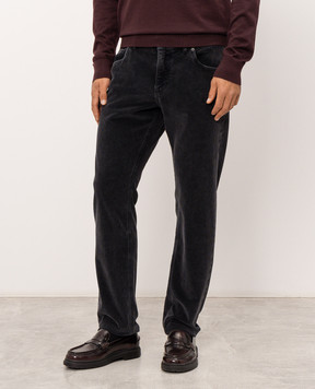 Dolce&Gabbana Dark gray corduroy pants GYJCCTG8PT7