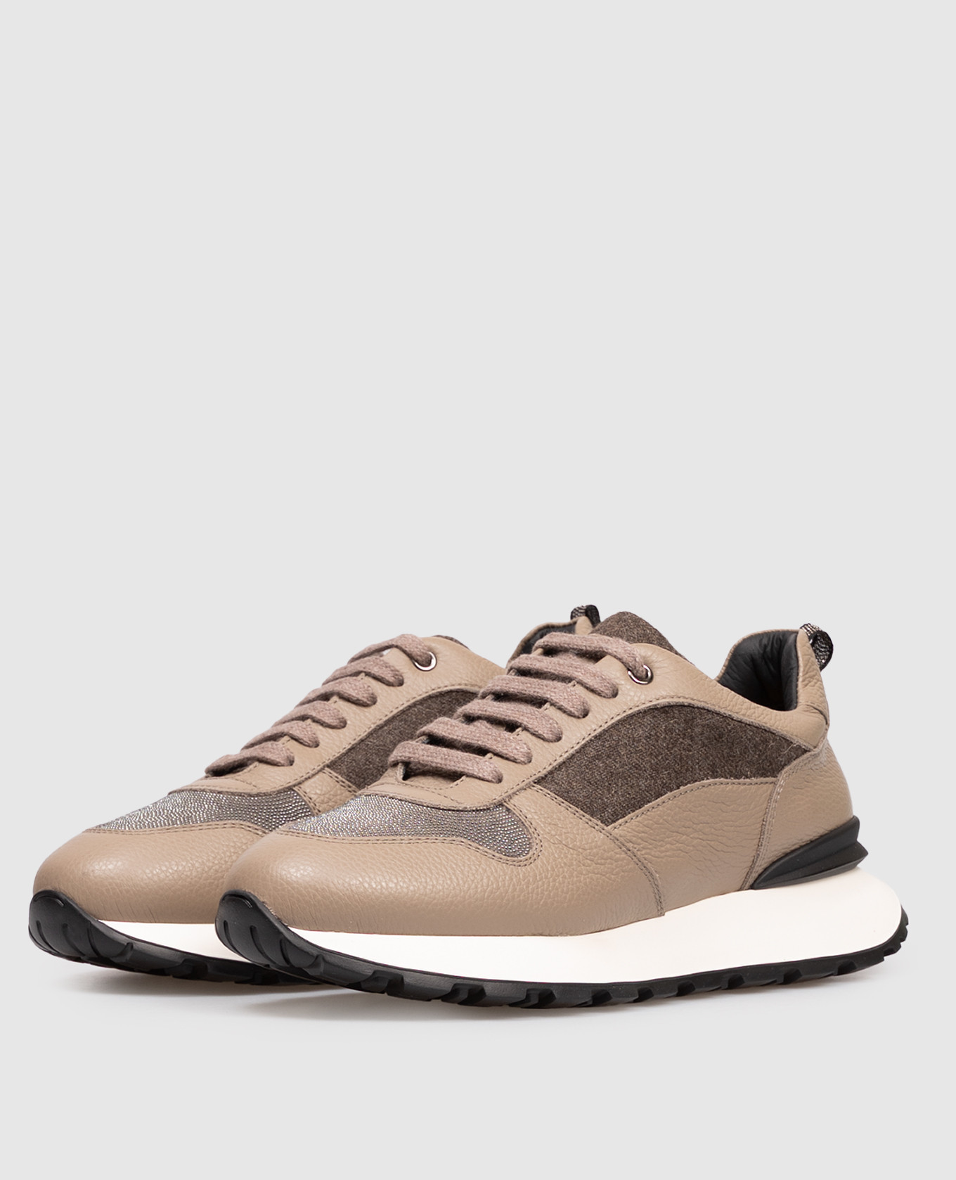 

Brown wool-blend sneakers Doucal's