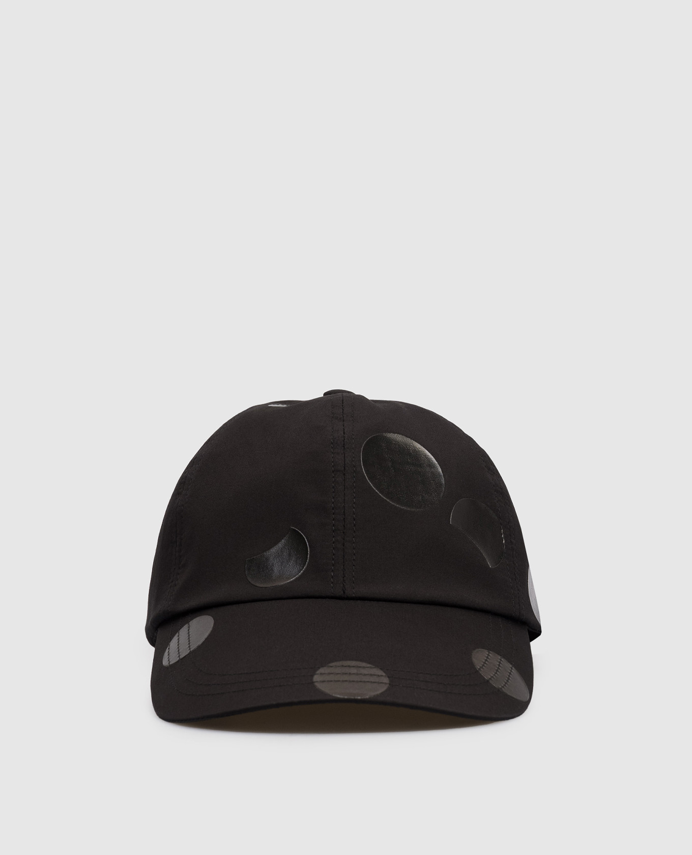 

Black print cap Y`S Yamamoto