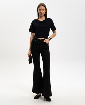 Twinset Black double-layered top 261TP2020
