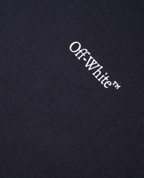 Off-White Children's blue T-shirt with Arrow Acrylic logo print 44BAA002S26J008