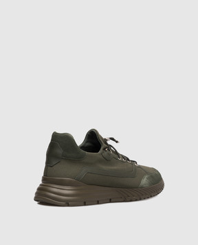 Stefano Ricci Khaki sneakers with logo UV689G2402TSDPWY