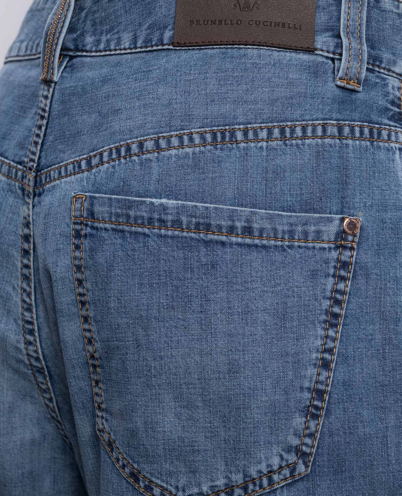 

Blue jeans with logo patch Brunello Cucinelli