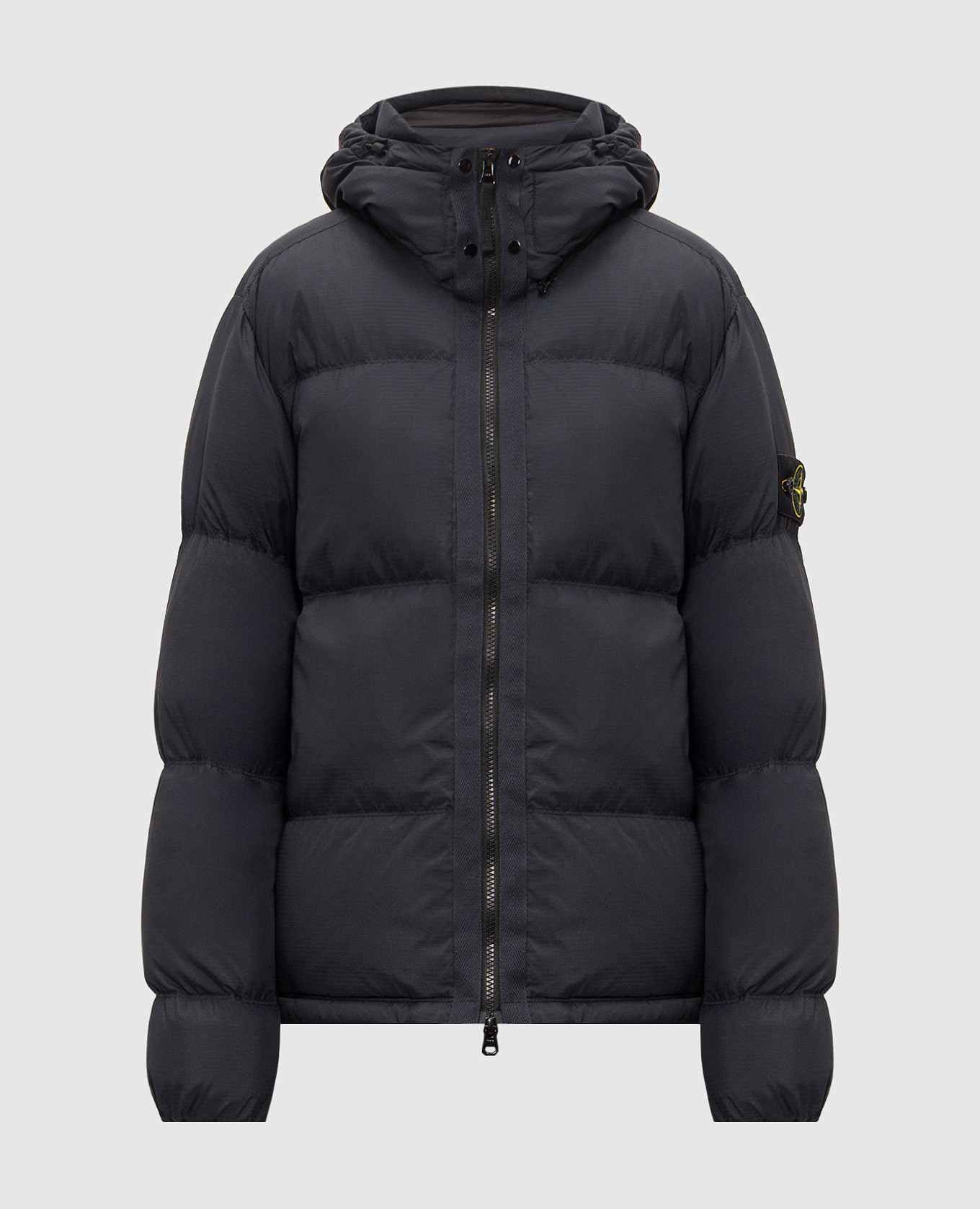 Blue down jacket