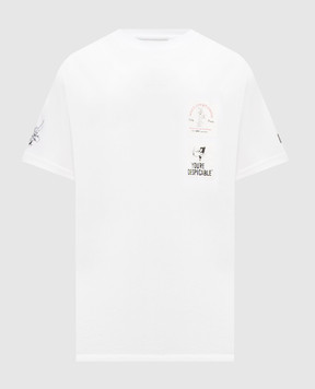Iceberg White T-shirt with branded patches F0126318