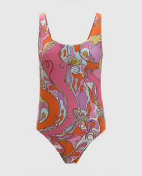 PUCCI Pink printed swimsuit 6HMC816H835