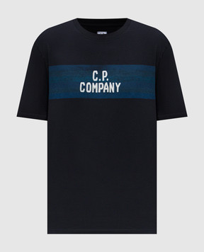 C.P. Company Blue T-shirt with logo MTS144A110579W