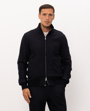 Enrico Mandelli Blue cashmere jacket 4T703A5428