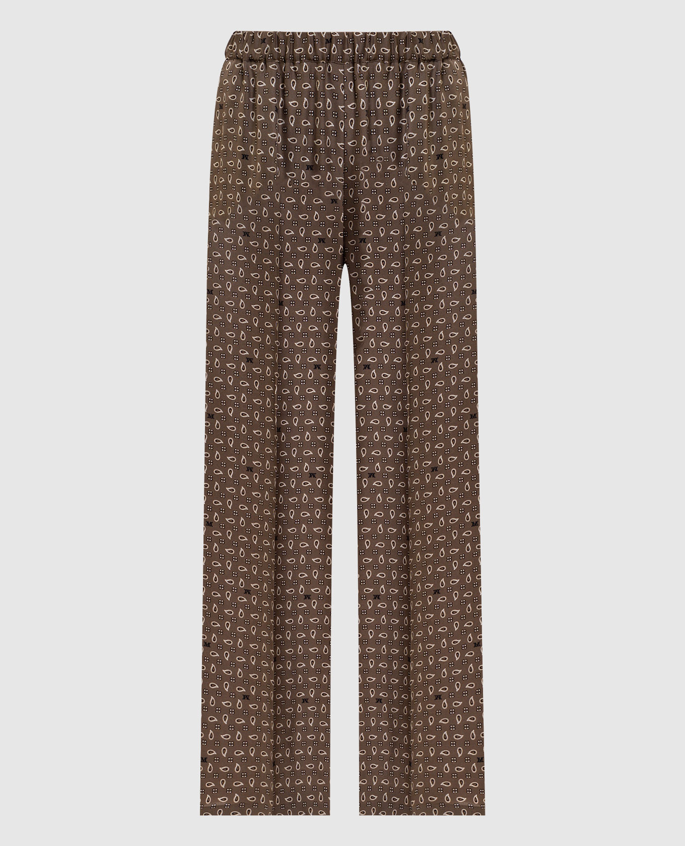 MXMVISCHIO brown silk pants