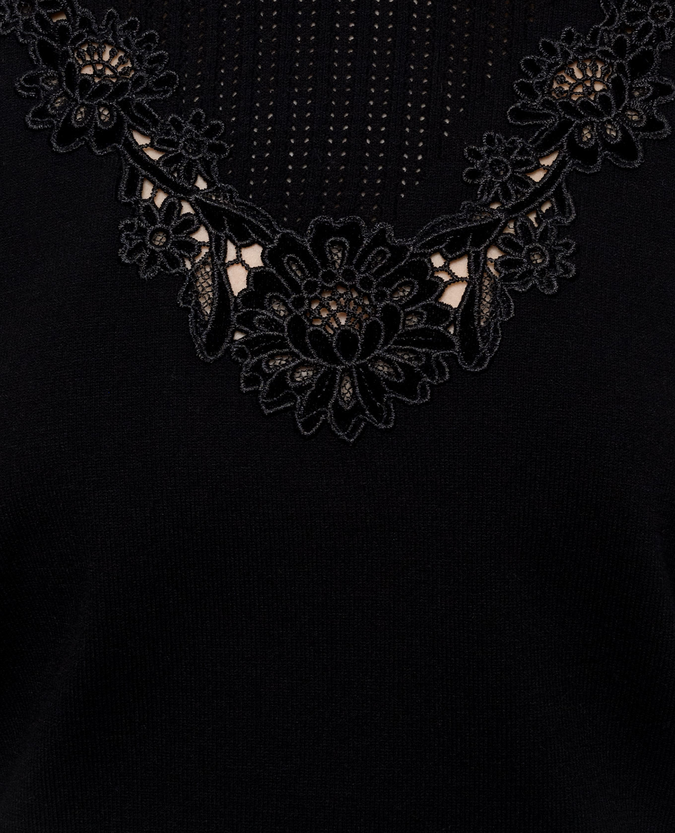 Black jumper with lace Twinset 5