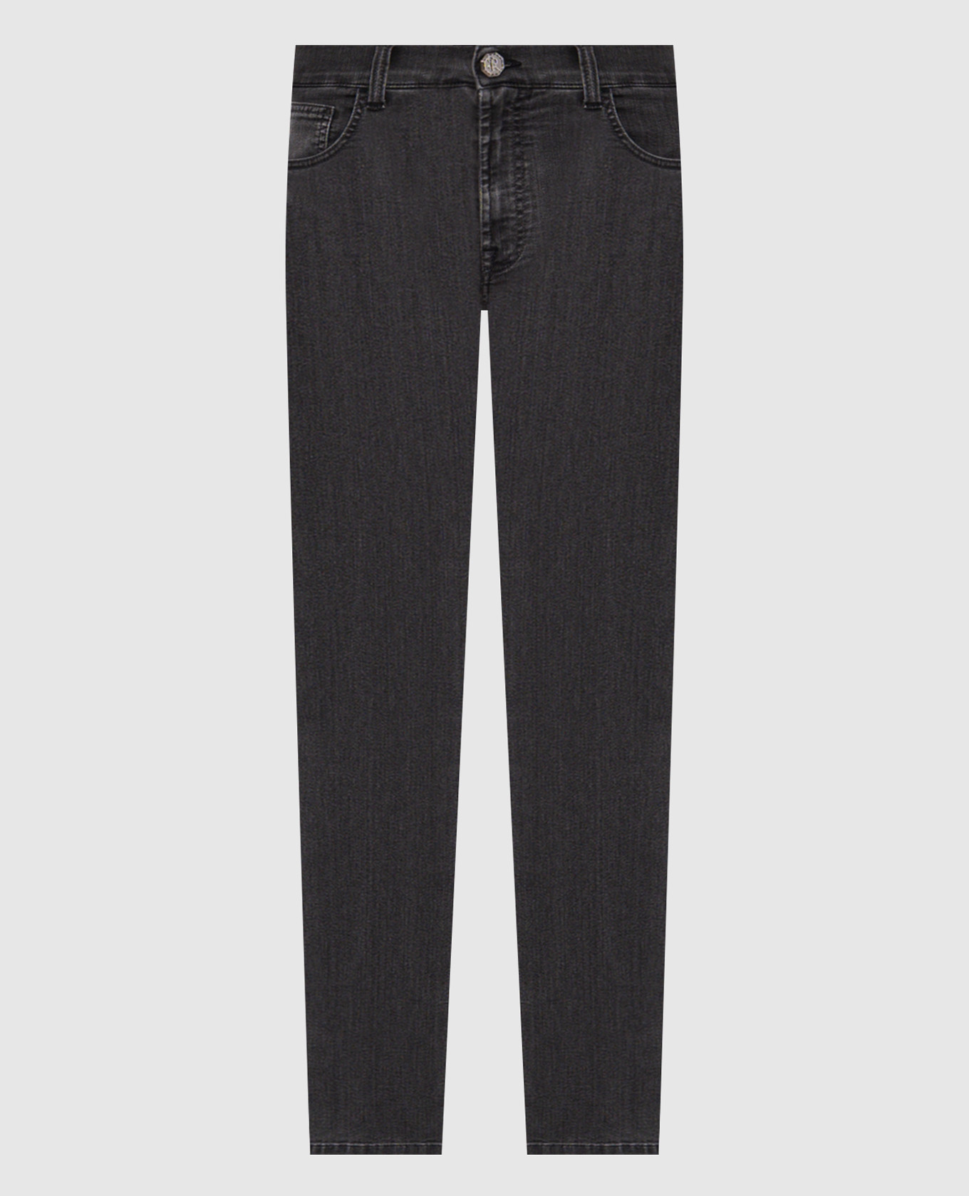 Black jeans with a worn effect Stefano Ricci