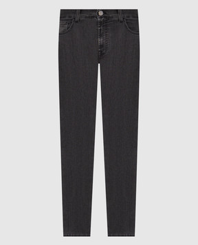 Stefano Ricci Black jeans with a worn effect MFT62B2280TR107K