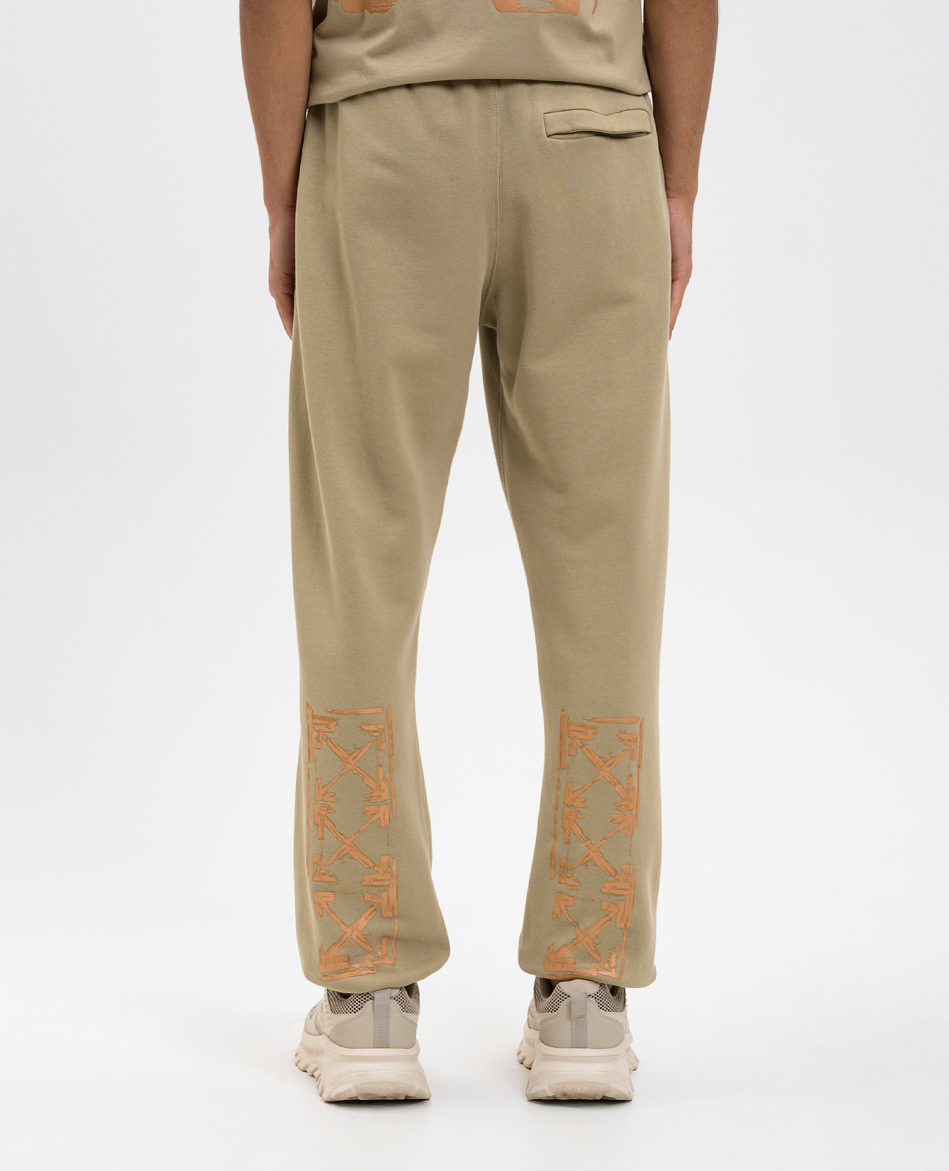 

Ink Arrow khaki joggers Off-White