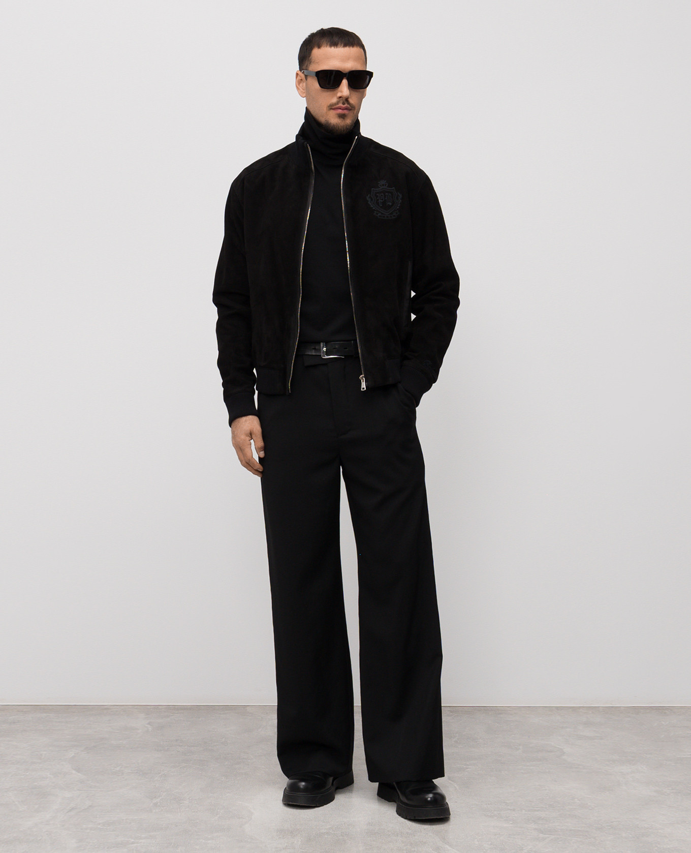 

Black suede jacket Balmain