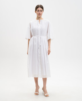 Peserico White midi shirt dress S02399L10A00481