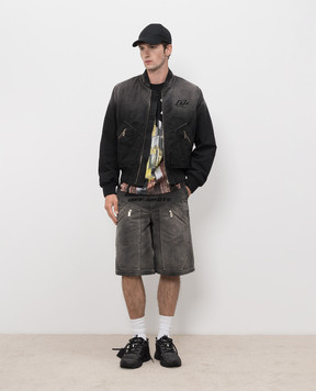 Off-White Black insulated bomber jacket 44XEH05OS26F001