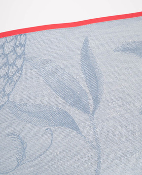 Le Jacquard Fraincais Blue linen tablecloth À l'orangerie 30546