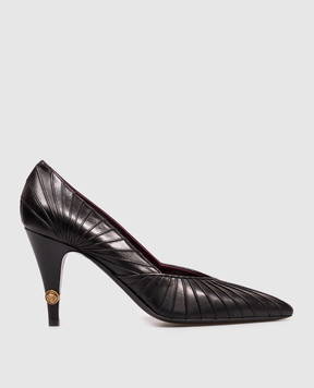 Versace Gianni black leather shoes 10238371A17623