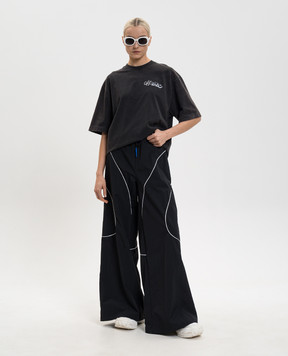 Off-White Grey T-shirt with Marker logo print 2AA134S26JER003